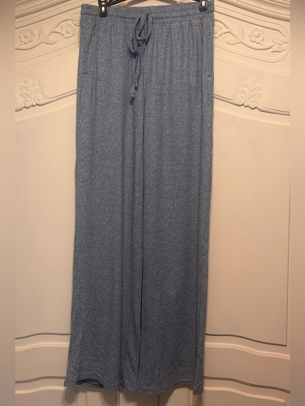 NWOT Zenana Outfitters Soft Wide-Leg Drawstring Lounge Pants - Light Blue